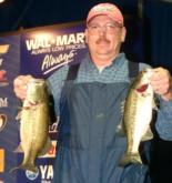 Thomas Szwankowski of Hope, Ark., leads the Co-Angler Division of the Stren Series Championship with 12-7.