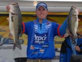Jason Knapp of Uniontown, Penn., now leads the BP Eastern Division FLW Series event with 27 pounds, 13 ounces.