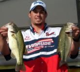 Pro R.J. Bennett of Roseville, Calif., grabbed second for the pros with a limit weighing 12-8.