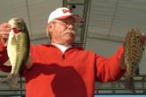 Larry Weaver of Long Beach, Calif., used a strong 10-pound, 8-ounce catch in today's competition to leapfrog from 40th place to first place overall in the Co-angler Division.