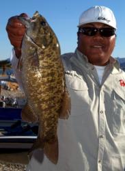 Pro Mike Phua of Chino, Calif., caught 8-4 Friday and took fourth place with 28-3 total.
