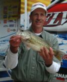 Kerry Barnett leads the co-anglers another day with a three-day catch weighing 38 pounds, 15 ounces.