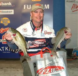 Pro Aaron Hastings finished the opening round on Lake Travis in ninth place.