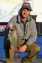 Paul Addi of Las Vegas earned $211 for the Snickers Big Bass award in the Pro Division thanks to this 6-pound, 1-ounce bass.