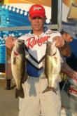 In the No. 2 co-angler spot is Alan Hults with 13 pounds, 9 ounces.