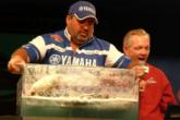 Jamie Horton leads all boaters in total weight and also leads Southern Division competitors by more than 3 pounds.