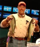 With a 13-pound, 10-ounce day-one catch, David Andrews leads all co-anglers in total weight caught as well as the Mid-Atlantic Division co-angler contenders.