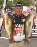 Mark Goines ended opening day in fourth with a limit weighing 18 pounds, 12 ounces.