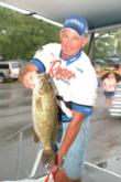 Local pro Britt Cone moved into the top five today with a two-day catch of 32-15.