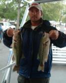 Co-angler Mike Sears remains in fifth place with a two-day total of 24-13.