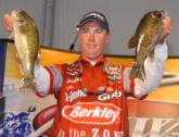 Berkley pro Glenn Browne of Ocala, Fla., moved up to the fourth place position today with a two-day total of 19 pounds, 15 ounces.