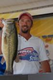 Jacob Brown of Clyde, Texas, is in second place in the Co-angler Division with 25 pounds, 8 ounces.