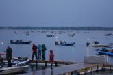 FLW Series pros and co-anglers head out into drizzly conditions for some hot Champlain fishing on day two.