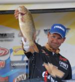Day-two leader Danny Correia of Marlborough, Mass., stayed with his smallmouth game plan to finish third with a three-day total of 52 pounds, 11 ounces worth $38,137.00.