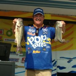 Sam Newby is fifth in the Pro Division after two days on Lake of the Ozarks.