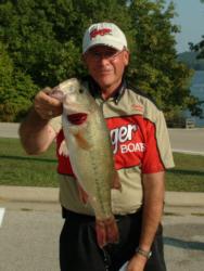 The Snickers Big Bass on day two went to pro Ralph Laster. This Lake of the Ozarks bass weighed 5 pounds, 9 ounces.