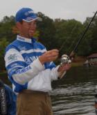Pro Ott Defoe of Knoxville, Tenn., weighed in 10 pounds, 9 ounces today to hold firm in second place.