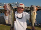Co-angler Randy Clark of Pascagoula, Miss., finished third with a three-day total of 20 pounds, 3 ounces worth $8,217.
