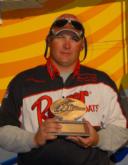 Co-angler Edward Gildernew of Zelienople, Pa., finished second with a three-day total of 24 pounds, 3 ounces.