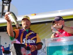 Doug Jones fished inside a creek the entire tournament and pulled out a second-place finish.
