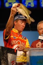 Local stick Robert Robinson of Mobile, Ala, finished fourth with two-day total of 14 pounds, 14 ounces worth $20,780.