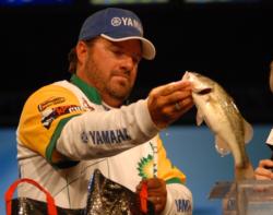 David Curtis of Trinity, Texas, finished third with a two-day total of 16 pounds worth $35, 750.