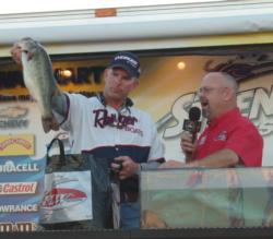 Local pro Charles Haralson took fourth at the Stren Series event on Falcon Lake.