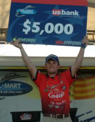 For winning the East-West Fish-Off, co-angler Stetson Blaylock earned $5,000.