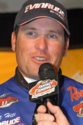 Day-one leader Brett Hite of Phoenix, Ariz., fell to fifth place on day two with five bass for 6 pounds, 8 ounces.