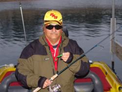 Raul Morneau plans on adjusting to the cold conditions by fishing very slowly with a jig.