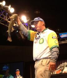 Scott Canterbury is in second place in the Pro Division after catching 12 pounds, 7 ounces on day three.