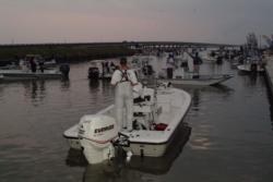 Redfish Series anglers await the start of takeoff.