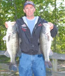 Michael Brown of Rocky Face, Ga., is in fourth place with 22 pounds, 14 ounces.