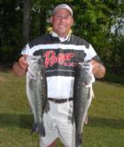 Ty Solis of Albany, Ga., had a co-angler's dream day on day three, catching a whopping 25-8 to rocket into second place. 
