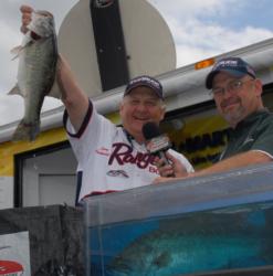 Larry Breckenridge of Dothan, Ala., caught four bass weighing 15-13 today to take second place with a four-day total of 46-10 worth $3,251.