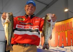 Sean Hoernke went to the docks on day one to sack up 15 pounds for second place.