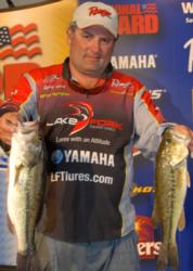 Mark Pack of Mineola, Texas, is tied for fourth with 14 pounds, 4 ounces, which all came sight-fishing.