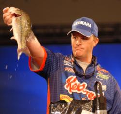 Day-one leader Scott Canterbury of Odenville, Ala., bounced back into third place after day three with five bass for 11 pounds, 6 ounces today.