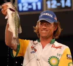 BP pro Jim Moynagh of Carver, Minn., held onto his second place position with a two-day total of 22 pounds, 9 ounces worth $50,000.