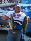 Young Michael Wooley took second place on day one with a limit weighing 18-6.