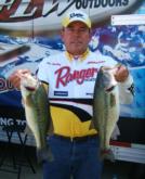 Don Dreiling took seventh on the pro side on day one with a catch weighing 16-8.