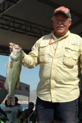 Michael Sisco of Henderson, Nev., won the day's Big Bass award in the Co-angler Division after netting a 4-pound, 7-ounce largemouth.