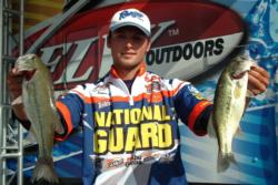 Co-angler Justin Lucas of Folsom, Calif., finished the FLW Series Lake Mead event in third place.