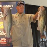 Pro Jerry Green of Del Rio, Texas, played the ledge game as well today to reel in 17 pounds even for fifth place.