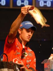 Berkley co-angler Stetson Blaylock finished runner-up with 9-4.