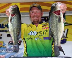 Running south to the Ticonderoga area paid off for second-place pro John Voyles.