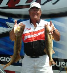 Pro Kim Papineau is in fourth place after two days of competition.