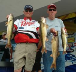 Pro Thomas Vanderweide and co-angler Jerry Miller caught a 19-pound, 4-ounce limit on day two. 