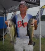 Day one leader Dick Shaffer of Rockford, Ohio, stayed in the top five with an 18-pound, 9-ounce stringer on day two for a two-day total of 42 pounds, 3 ounces.