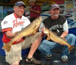 Pro Tony Renner and co-angler Chuck Jones caught 21 pounds, 10 ounces Friday.